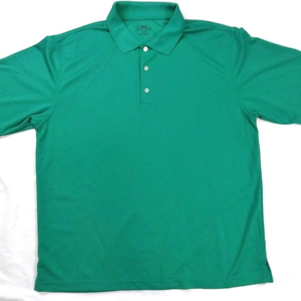 PGA Tour Men's Polo Size XL Green Golf Shirt